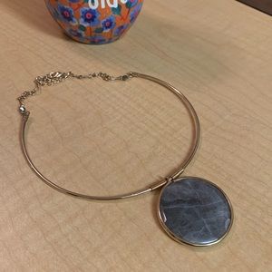 Gold & Gray Statement Necklace